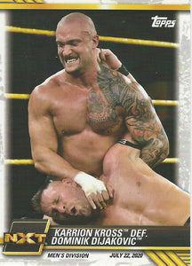 WWE Topps NXT 2021 Trading Cards Karrion Kross No.50