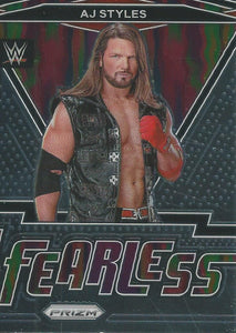 WWE Panini Prizm 2022 Trading Cards Fearless AJ Styles No.17