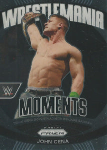 WWE Panini Prizm 2024 Trading Cards Wrestlemania Moments John Cena No.38