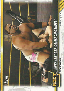 WWE Topps NXT 2021 Trading Cards Keith Lee No.54