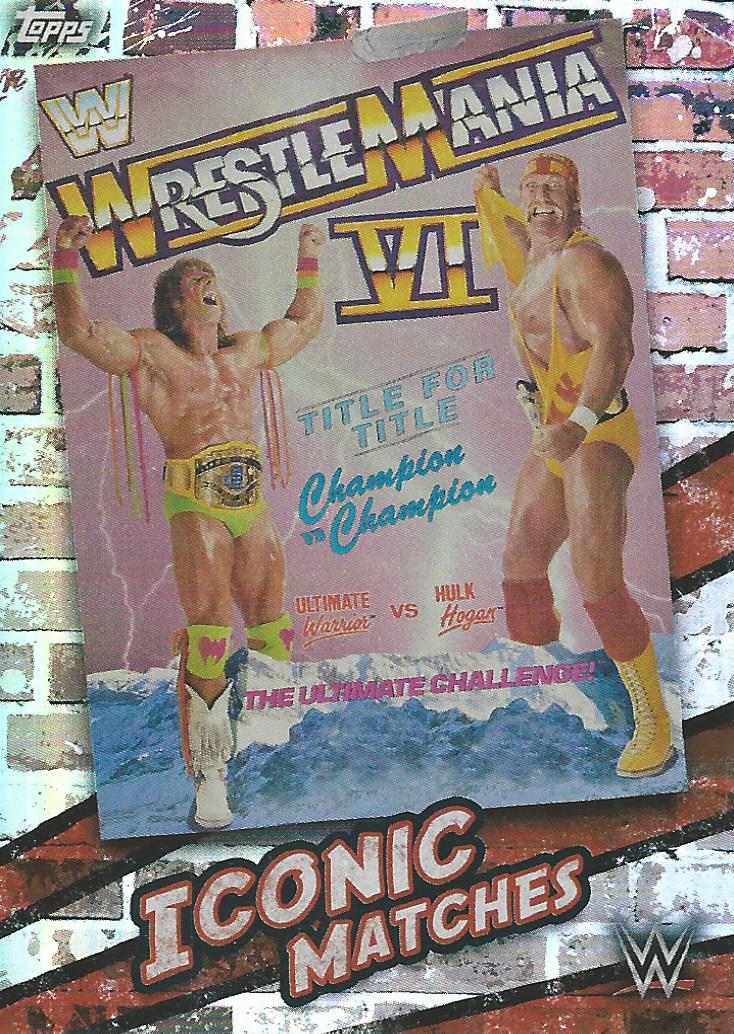 Topps WWE Superstars 2021 Trading Cards Hulk Hogan vs Ultimate Warrior MA2