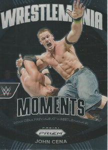 WWE Panini Prizm 2024 Trading Cards Wrestlemania Moments John Cena No.39