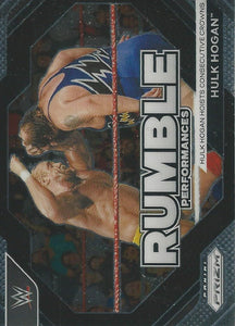 WWE Panini Prizm 2024 Trading Cards Rumble Performances Hulk Hogan No.1