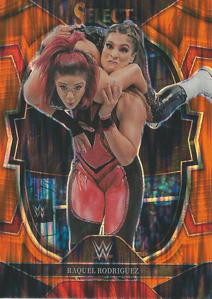 WWE Panini Select 2023 Trading Cards Orange Flash Raquel Rodriguez No.14