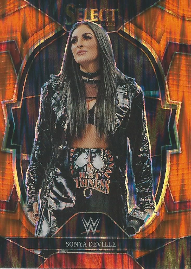 WWE Panini Select 2023 Trading Cards Orange Flash Sonya Deville No.74