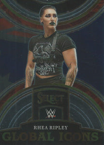 WWE Panini Select 2023 Trading Cards Global Icons Rhea Ripley No.18