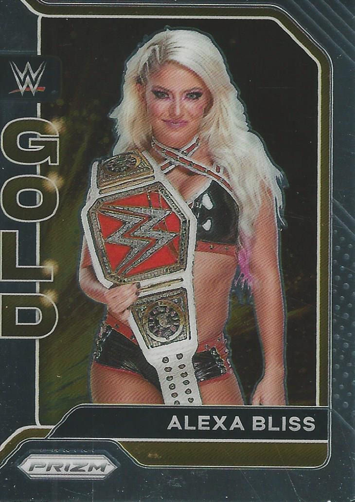 WWE Panini Prizm 2022 Trading Cards Gold Alexa Bliss No.6