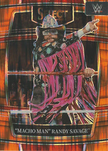 WWE Panini Select 2022 Trading Cards Orange Flash Randy Savage No.72