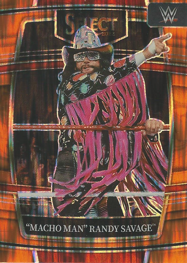 WWE Panini Select 2022 Trading Cards Orange Flash Randy Savage No.72