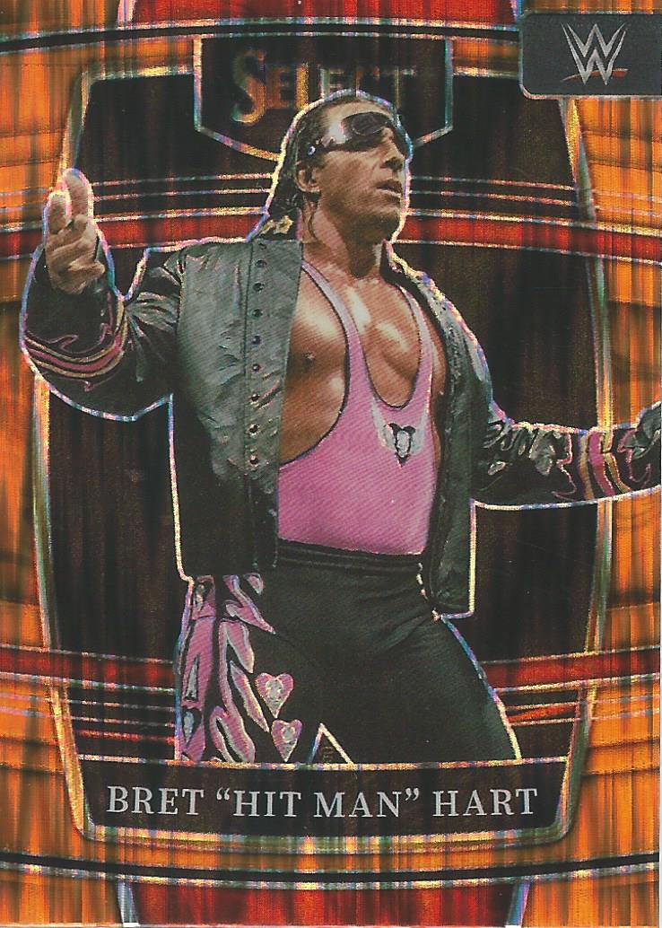 WWE Panini Select 2022 Trading Cards Orange Flash Bret Hart No.85