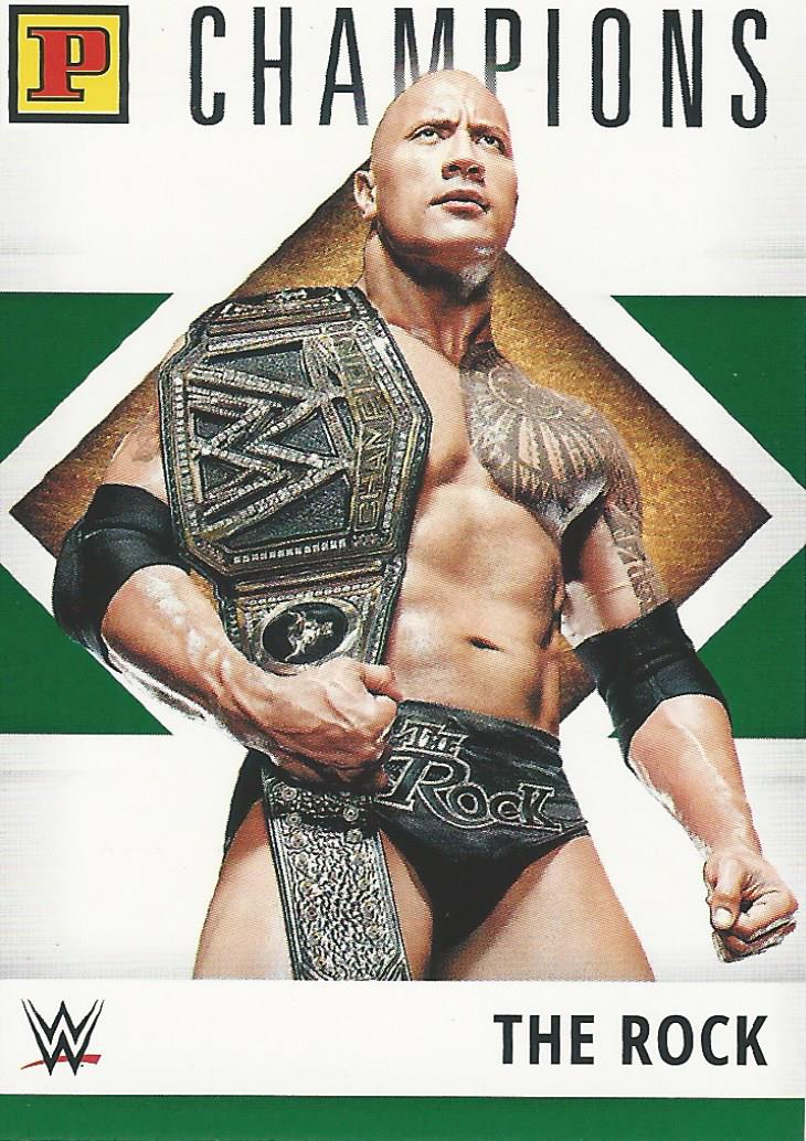 WWE Panini Debut Edition 2022 Trading Cards The Rock No.155 Green