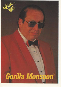 WWF Classic Trading Cards 1990 Gorilla Monsoon No.52