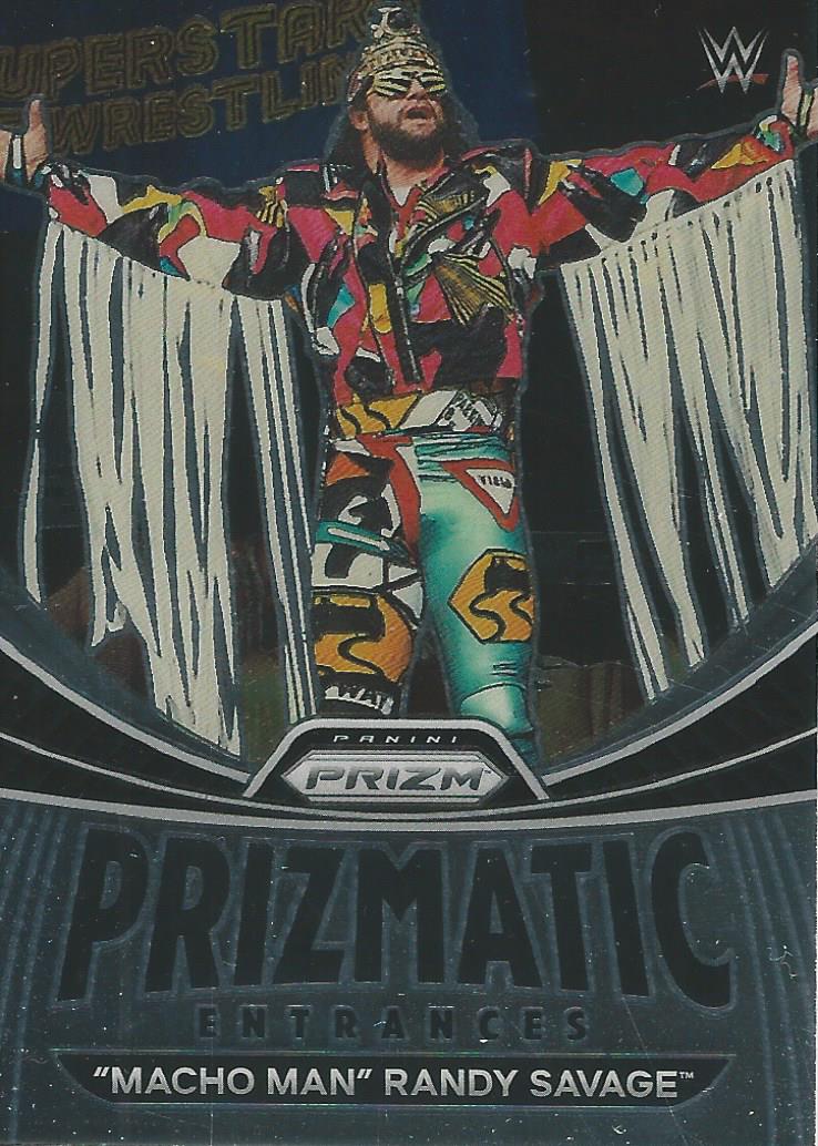 WWE Panini Prizm 2023 Trading Cards Prizmatic Entrances Randy Savage No.8