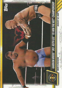 WWE Topps NXT 2021 Trading Cards Karrion Kross No.62
