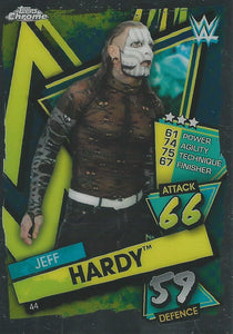 WWE Topps Slam Attax 2021 Chrome Trading Cards Jeff Hardy No.44