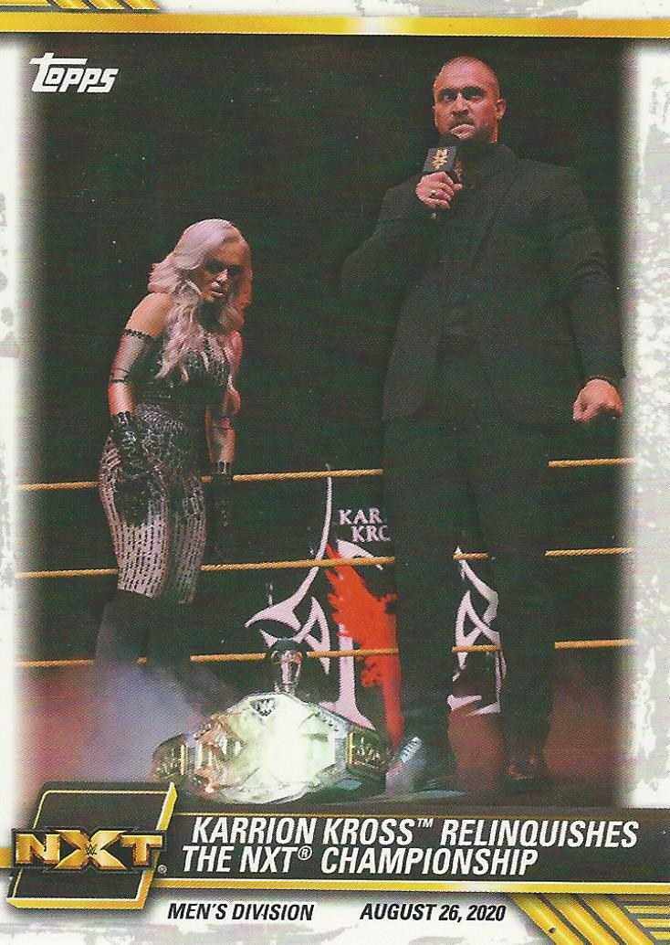 WWE Topps NXT 2021 Trading Cards Karrion Kross and Scarlett No.63