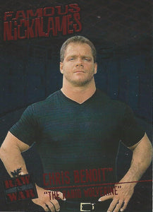 WWF Fleer Raw Trading Cards 2001 Chris Benoit Famous Nicknames 11 of 14