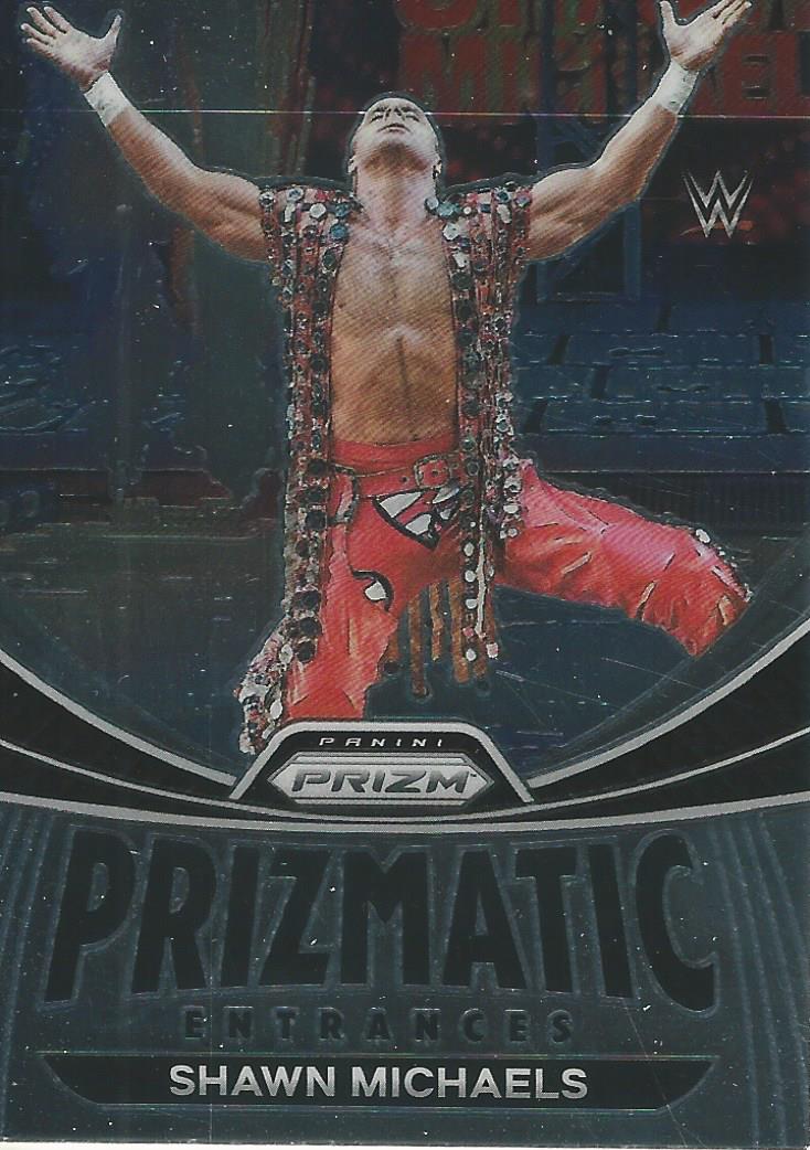 WWE Panini Prizm 2023 Trading Cards Prizmatic Entrances Shawn Michaels No.18