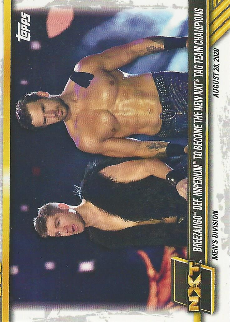 WWE Topps NXT 2021 Trading Cards Fandango and Tyler Breeze No.64