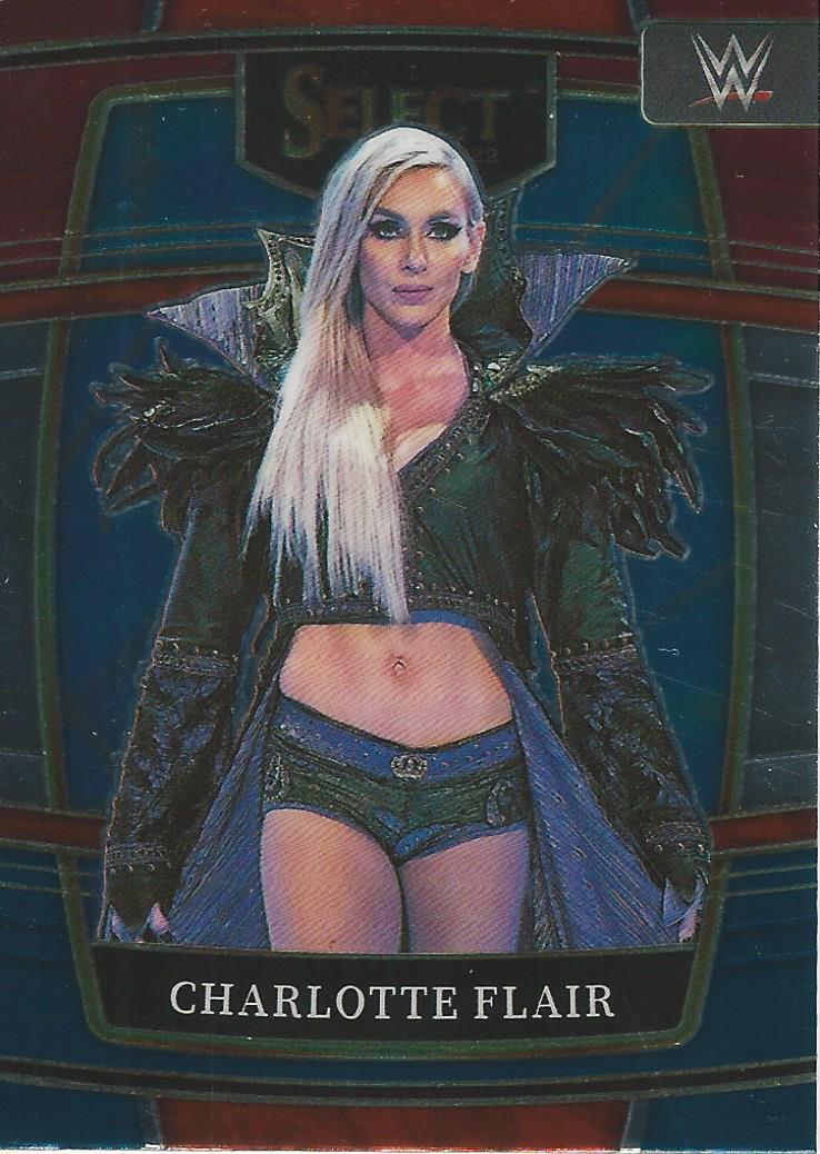 WWE Panini Select 2022 Trading Cards Red/Silver/Blue Charlotte Flair No.45