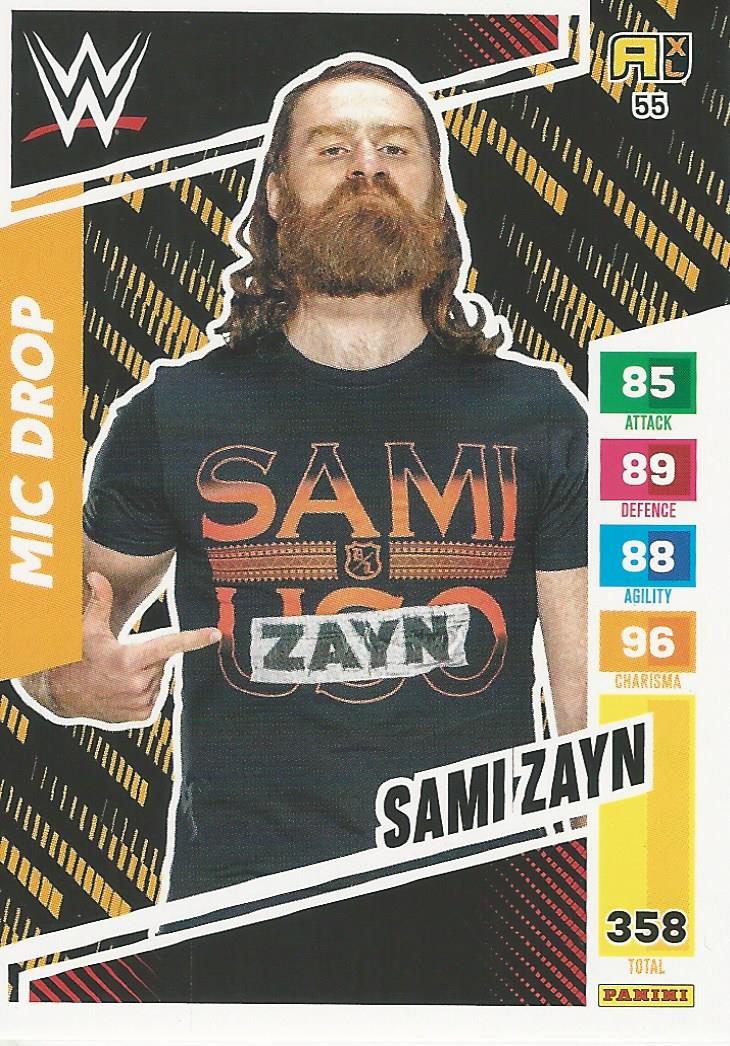 WWE Panini XL Adrenalyn 2024 Trading Cards Sami Zayn No.55