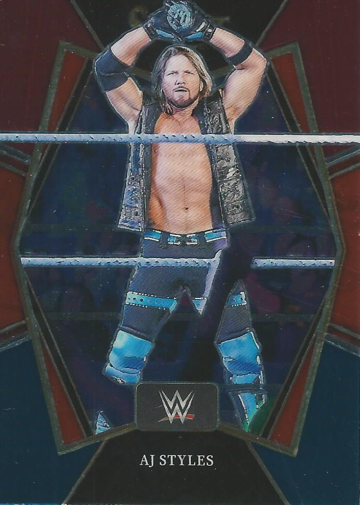 WWE Panini Select 2022 Trading Cards Red/Silver/Blue AJ Styles No.107