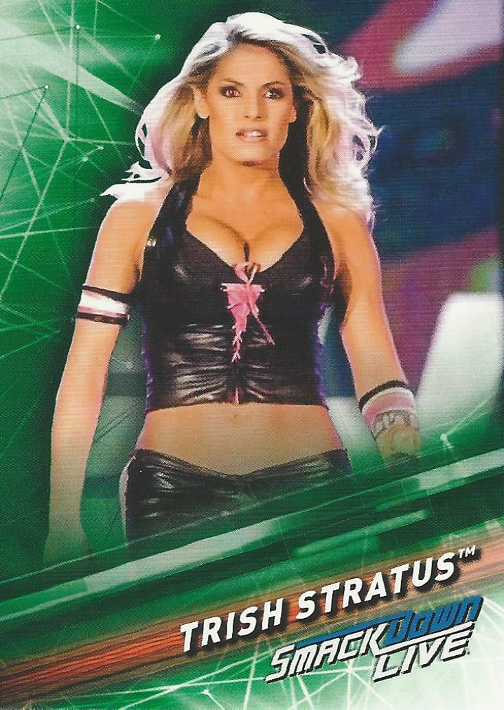 WWE Topps Smackdown 2019 Trading Cards Trish Stratus No.89 Green