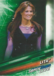 WWE Topps Smackdown 2019 Trading Cards Lita No.80 Green