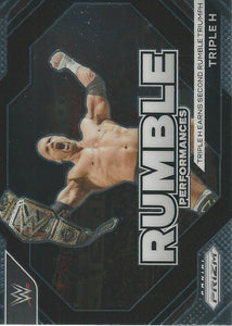 WWE Panini Prizm 2024 Trading Cards Rumble Performances Triple H No.8