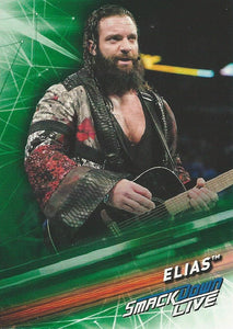 WWE Topps Smackdown 2019 Trading Cards Elias No.21 Green