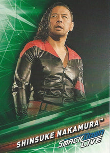 WWE Topps Smackdown 2019 Trading Cards Shinsuke Nakamura No.49 Green