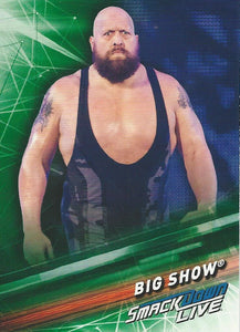 WWE Topps Smackdown 2019 Trading Cards Big Show No.57 Green