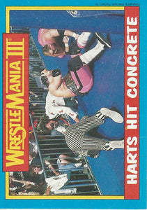 Topps WWF Wrestling Cards 1987 Hart Foundation No.57