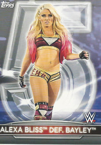 WWE Topps Womens Division 2021 Trading Cards Alexa Bliss RC-5