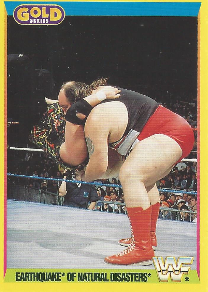 WWF Merlin Gold Series 2 1992 Trading Cards Earthquake No.58