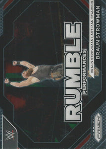 WWE Panini Prizm 2024 Trading Cards Rumble Performances Braun Strownman No.10