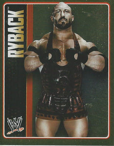 WWE Topps Icons 2013 Sticker Collection Ryback Foil No.58