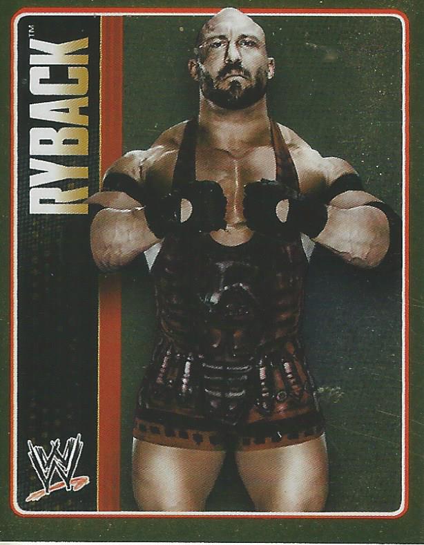 WWE Topps Icons 2013 Sticker Collection Ryback Foil No.58