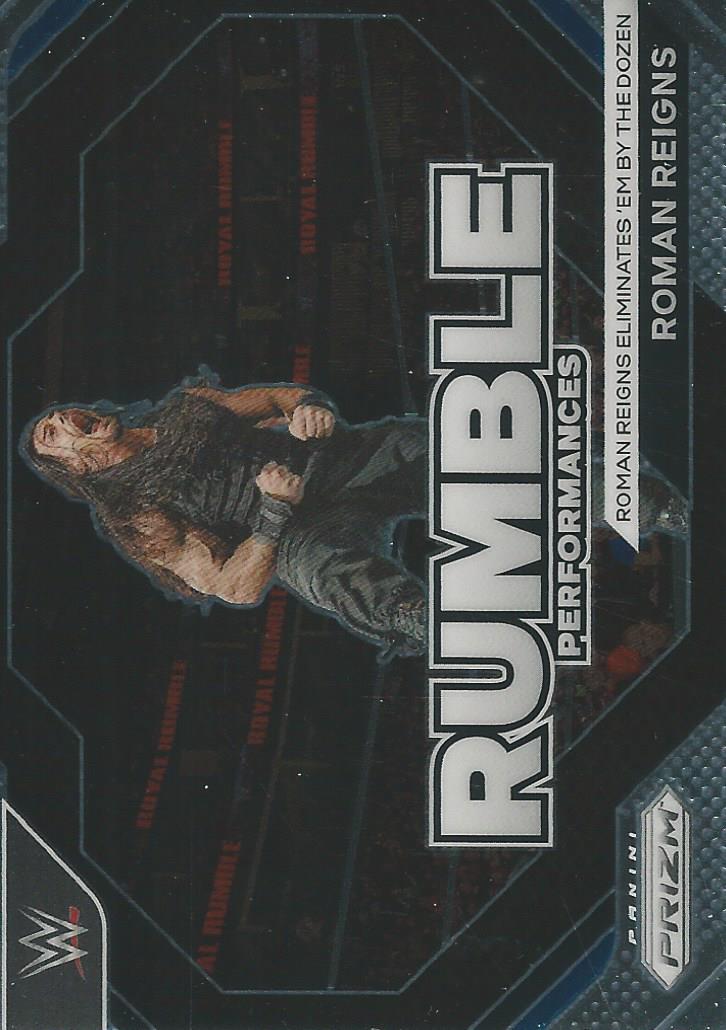 WWE Panini Prizm 2024 Trading Cards Rumble Performances Roman Reigns No.11