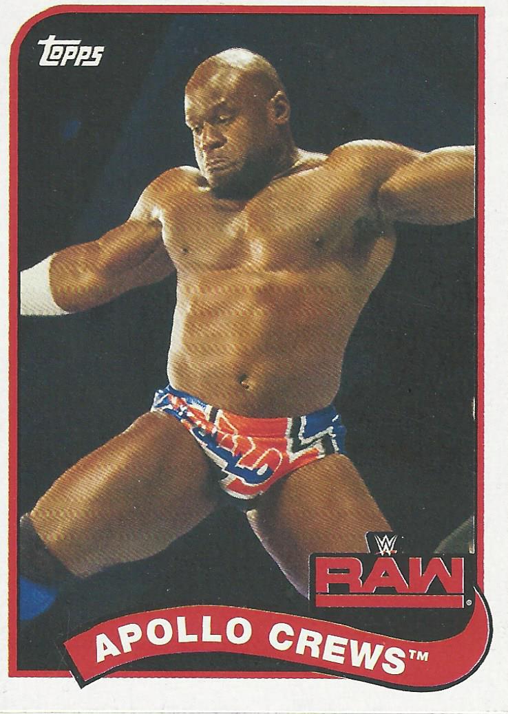 WWE Topps Heritage 2018 Trading Cards Apollo Crews No.5