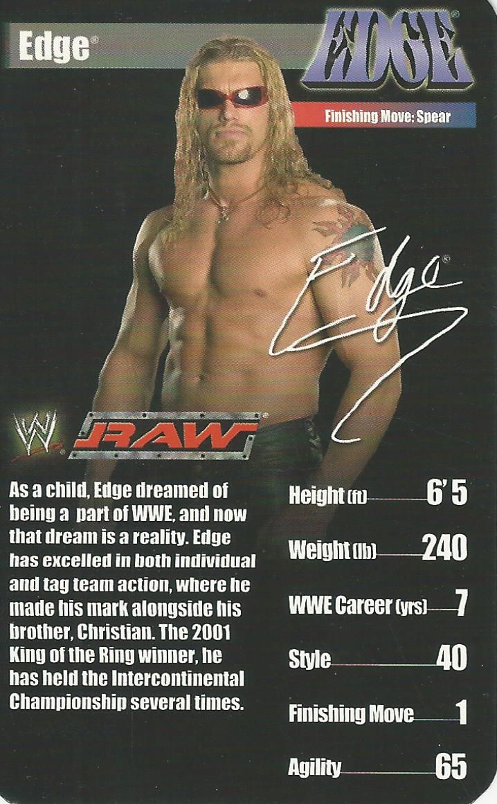 WWE Top Trumps Superstars 1 2005 Edge