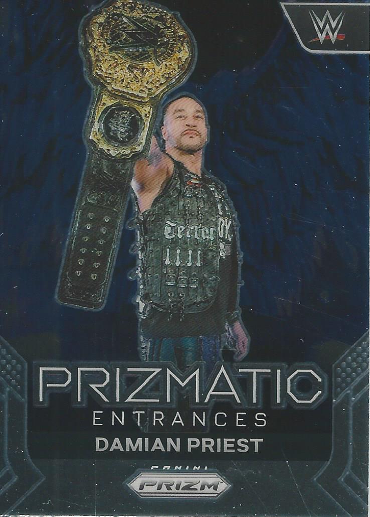 WWE Panini Prizm 2024 Trading Cards Prizmatic Entrances Damain Priest No.6