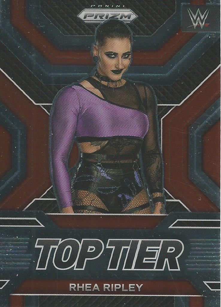 WWE Panini Prizm 2023 Trading Cards Rhea Ripley Top Tier No.20