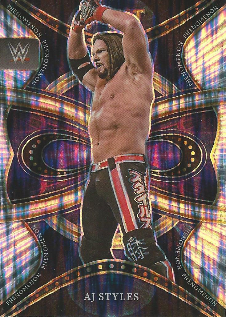 WWE Panini Select 2022 Trading Cards AJ Styles Phenomenon Refractor No.4