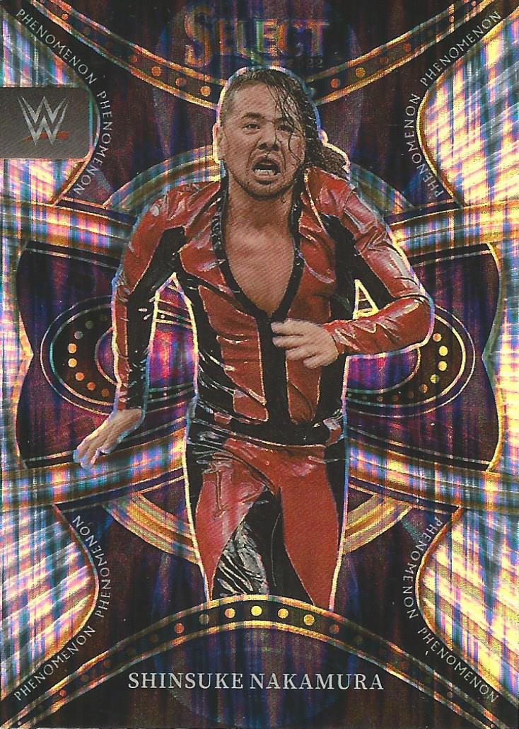 WWE Panini Select 2022 Trading Cards Shinsuke Nakamura Phenomenon Refractor No.17