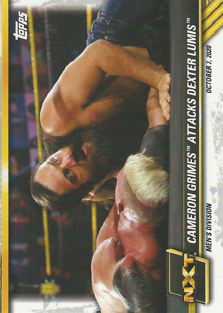 WWE Topps NXT 2021 Trading Cards Cameron Grimes No.75