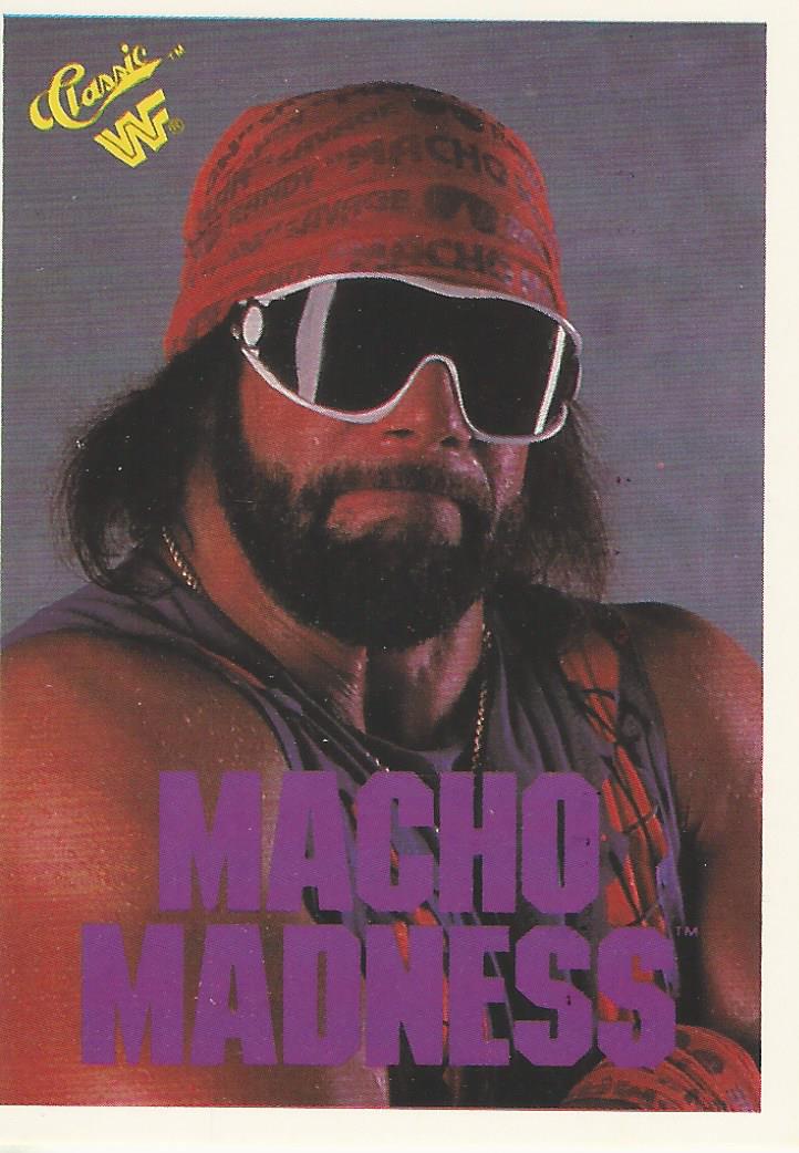 WWF Classic Trading Cards 1990 Macho Man Randy Savage No.60
