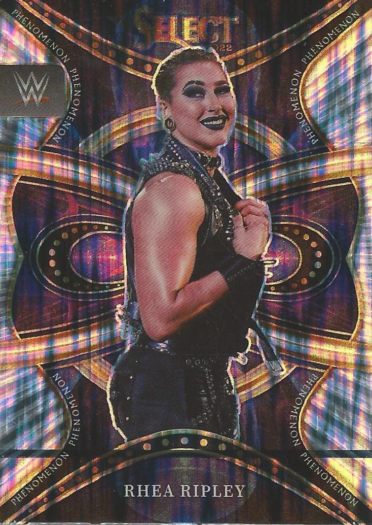 WWE Panini Select 2022 Trading Cards Rhea Ripley Phenomenon Refractor No.22