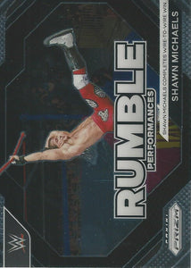 WWE Panini Prizm 2024 Trading Cards Rumble Performances Shawn Michaels No.13