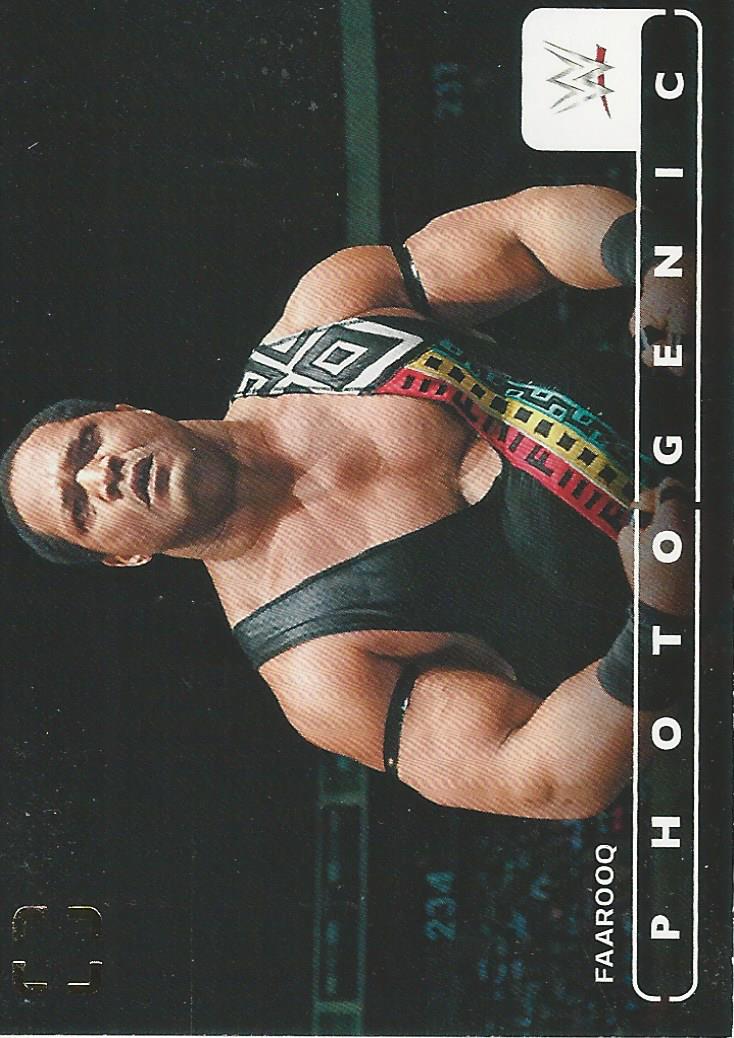WWE Panini Photogenic 2024 Trading Cards Faarooq No.61